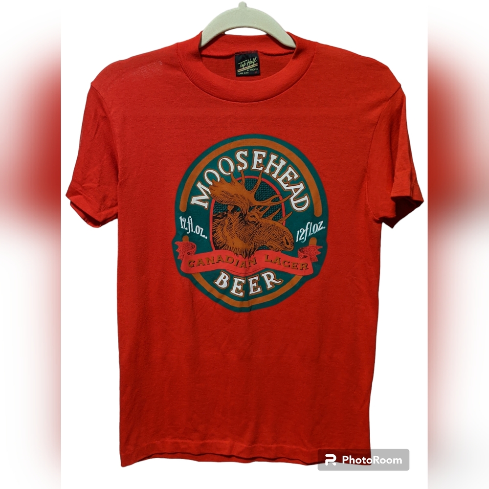Vintage Canadian Lager, Moosehead Beer, T-shirt Medium